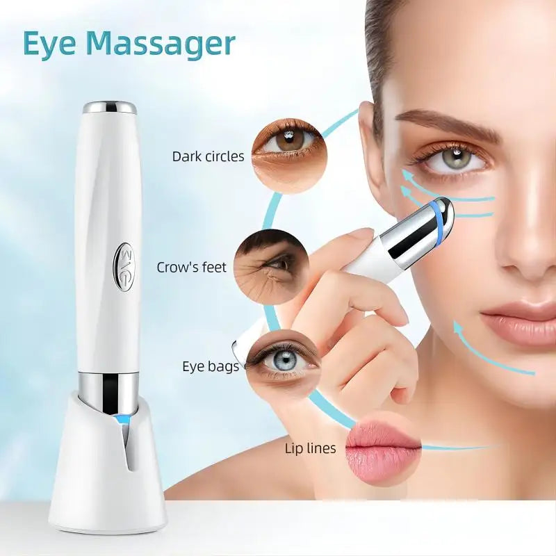 3-in-1 LED Photon Eye Massager for Dark Circles and Puffiness