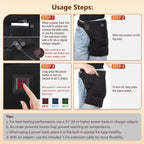 Red Light Therapy Heating Hip Support Brace