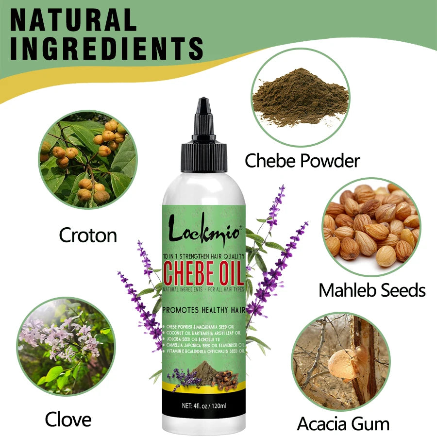 Lockmio Chebe and Batana Oil Hair Care Set for Healthy Nourished Hair - 4