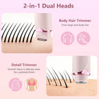 Dual-Head Electric Hair Trimmer for Women