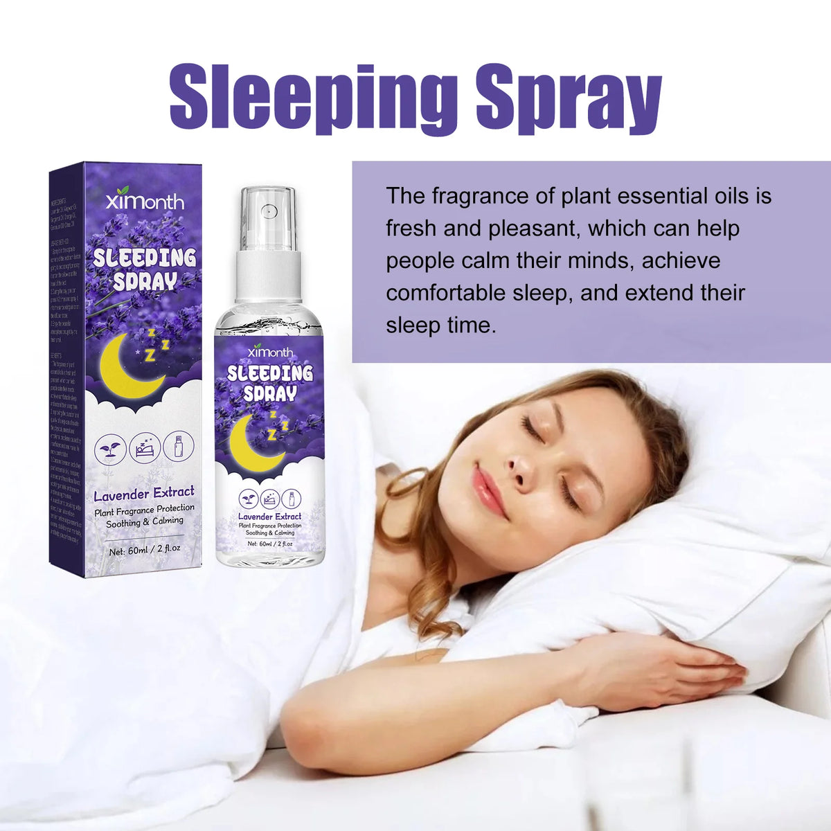 Lavender Calming Sleep Mist for Restful Nights