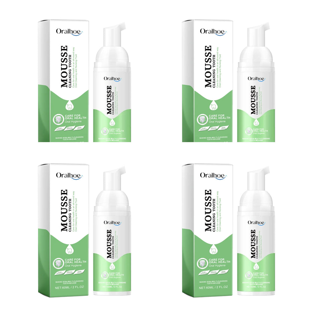 Whitening Foaming Toothpaste for Stain Removal and Fresh Breath