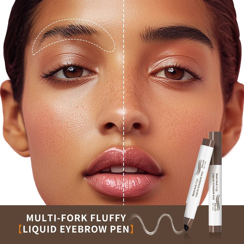 Multi-Fork Liquid Eyebrow Pen for Natural Microblading Effect - 6