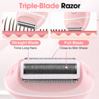 Electric Foil Shaver for Women - Cordless Body Hair Remover