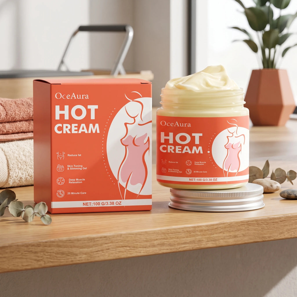 Anti-Cellulite Hot Massage Cream for Body Slimming and Shaping