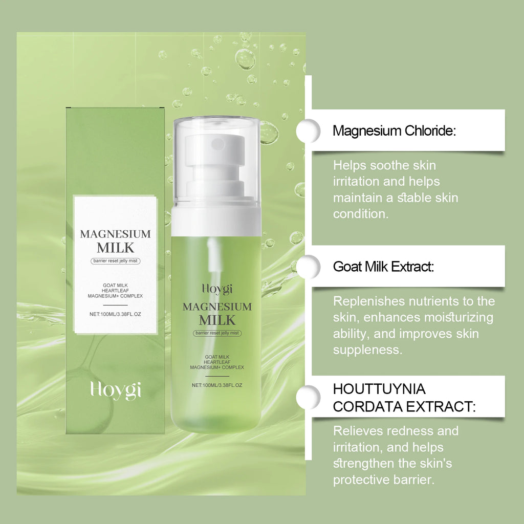Hoygi Magnesium Milk Barrier Reset Jelly Mist Facial Toner Spray