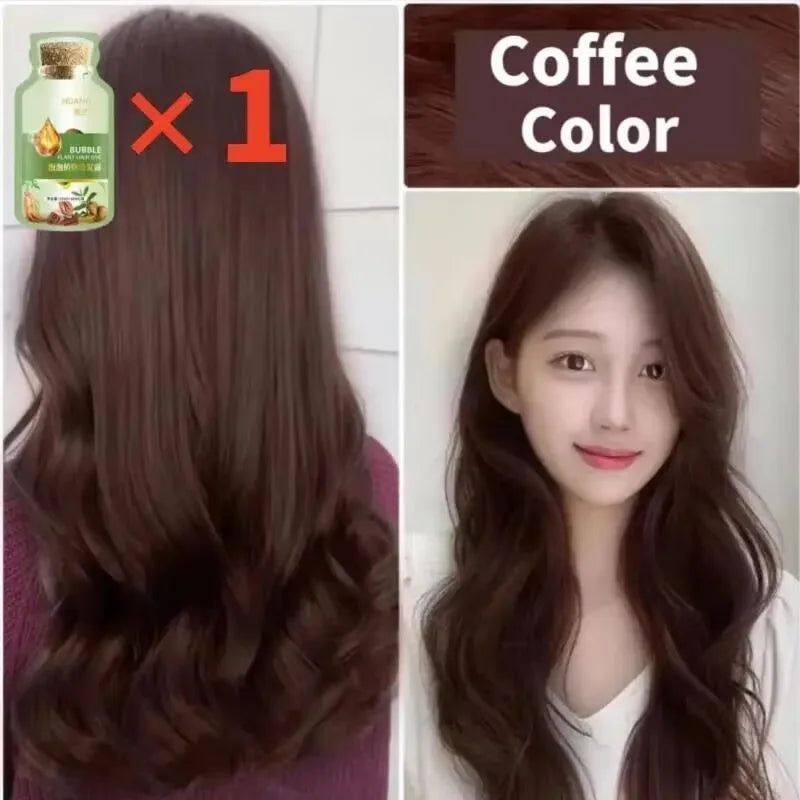 100ml 3 in 1 Herbal Hair Dye Shampoo for Gray Hair Coverage - 28