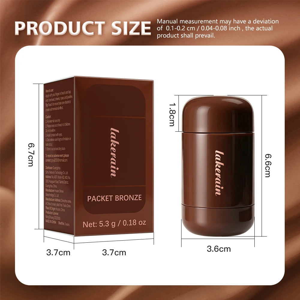 Cream Bronzer Contour Stick for Sculpted Face Makeup - 15
