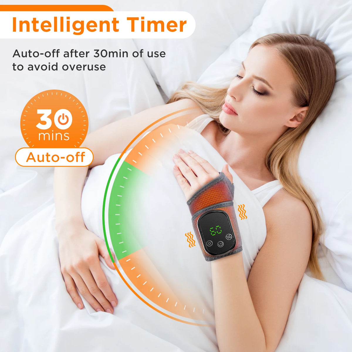Heated Wrist Brace with Vibration Massage