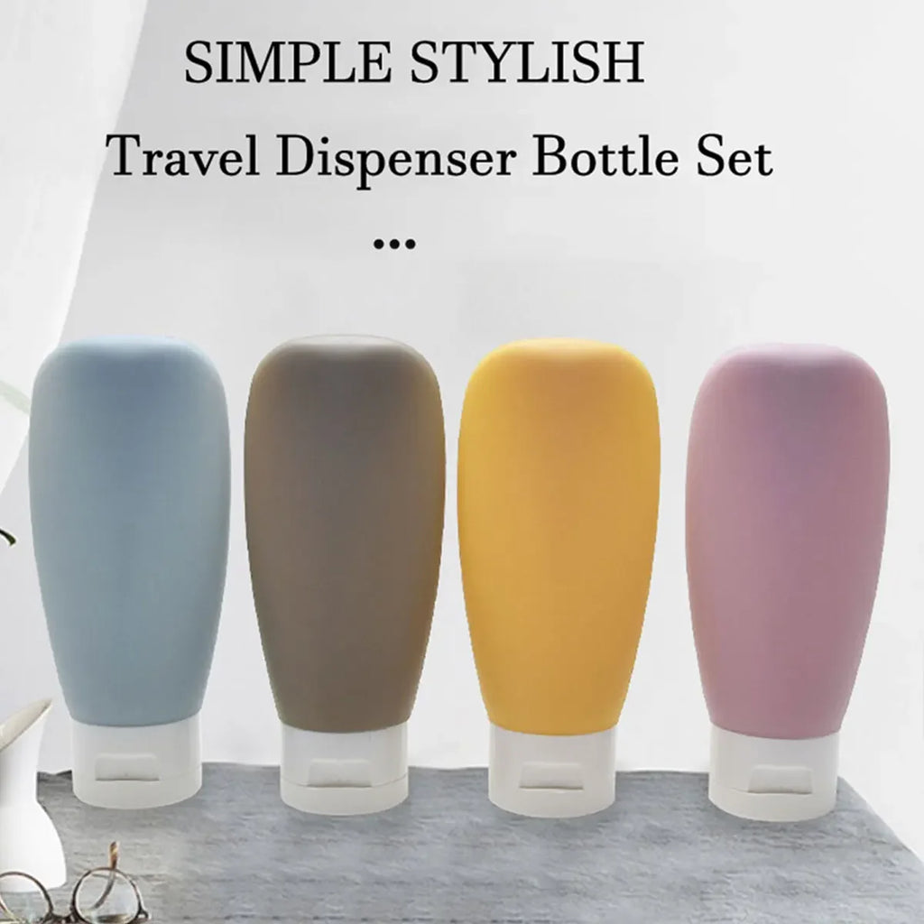 Leak-Proof Silicone Travel Bottles for Toiletries