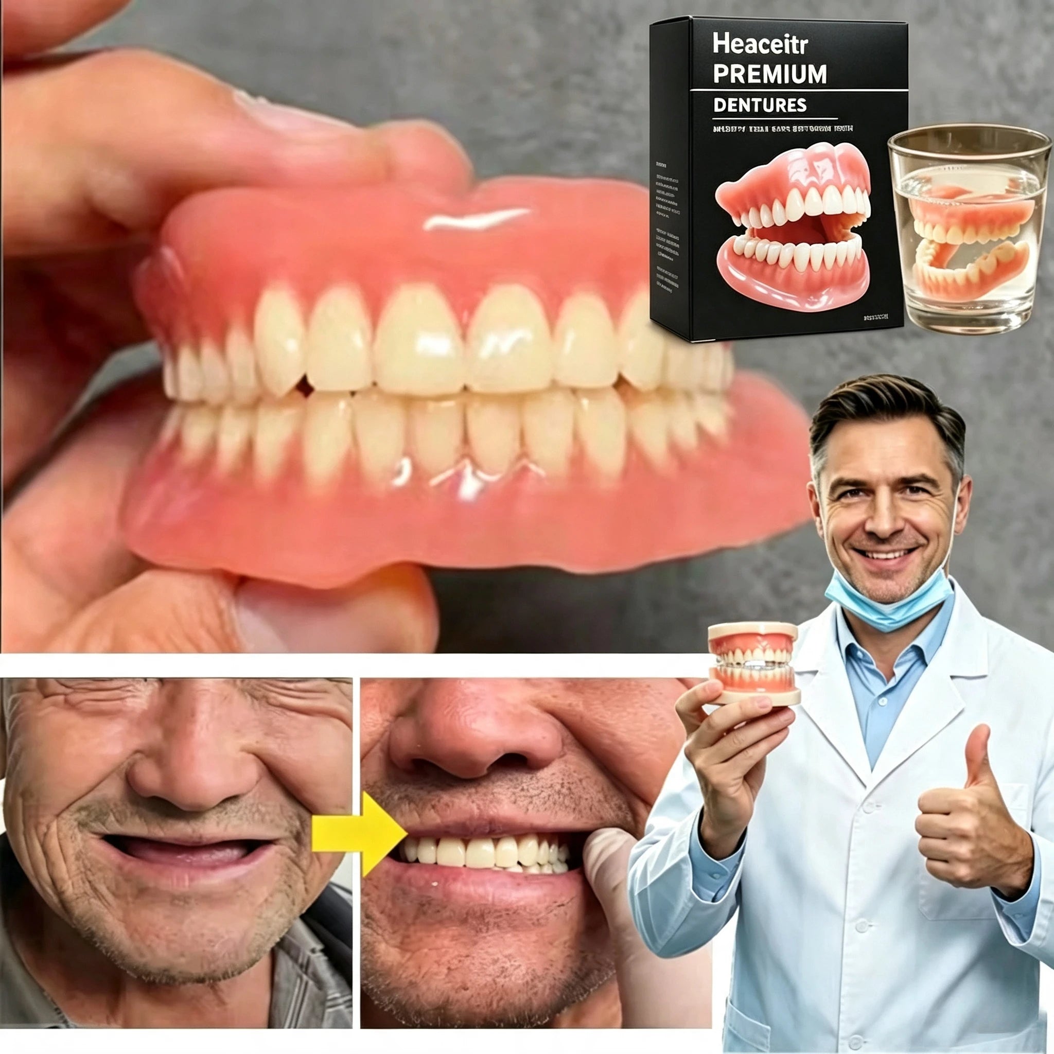 Custom Fit Silicone Dentures for Comfortable Smile - 4