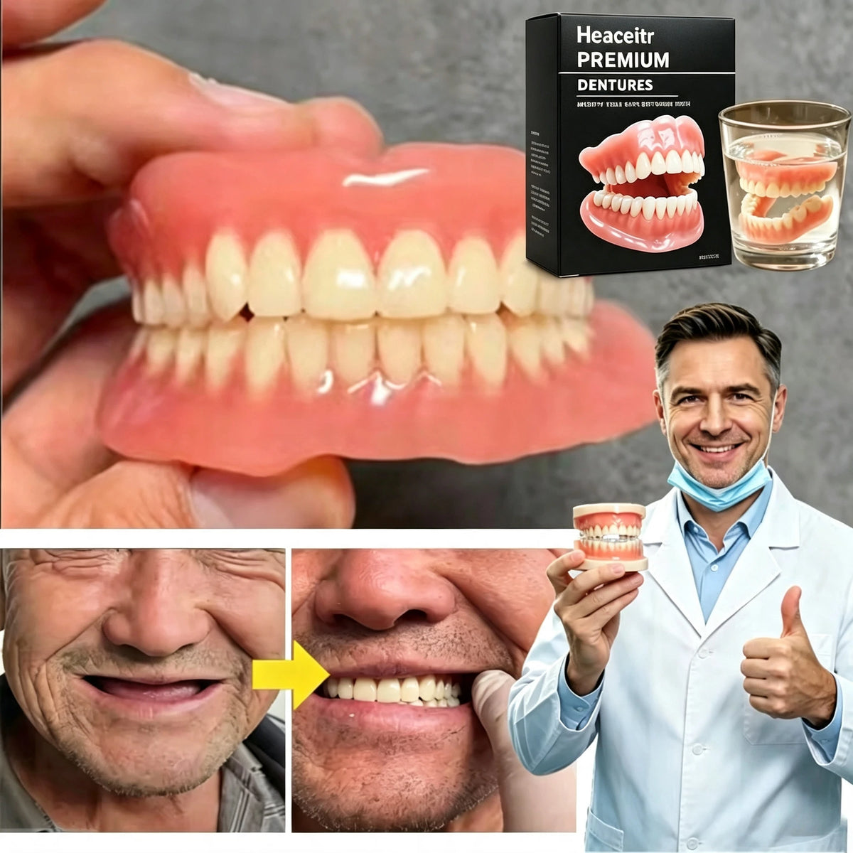 Custom Fit Silicone Dentures for Comfortable Smile