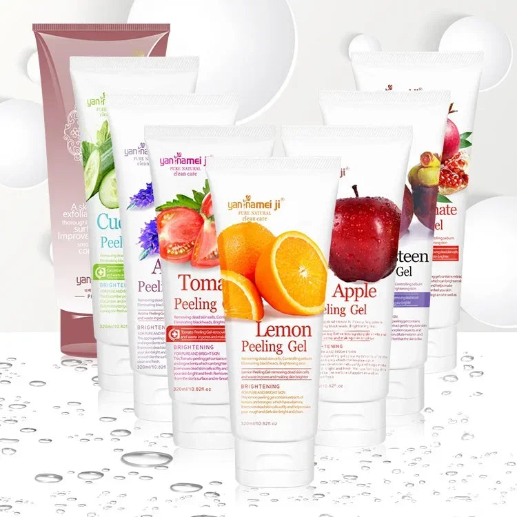 Fruit Essence Exfoliating Peeling Gel Deep Cleansing Facial Scrub 320ml - 2