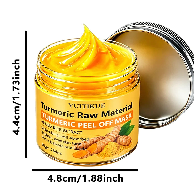 YUITIKUE Turmeric Rice Extract Peel Off Mask Brightening Facial Treatment