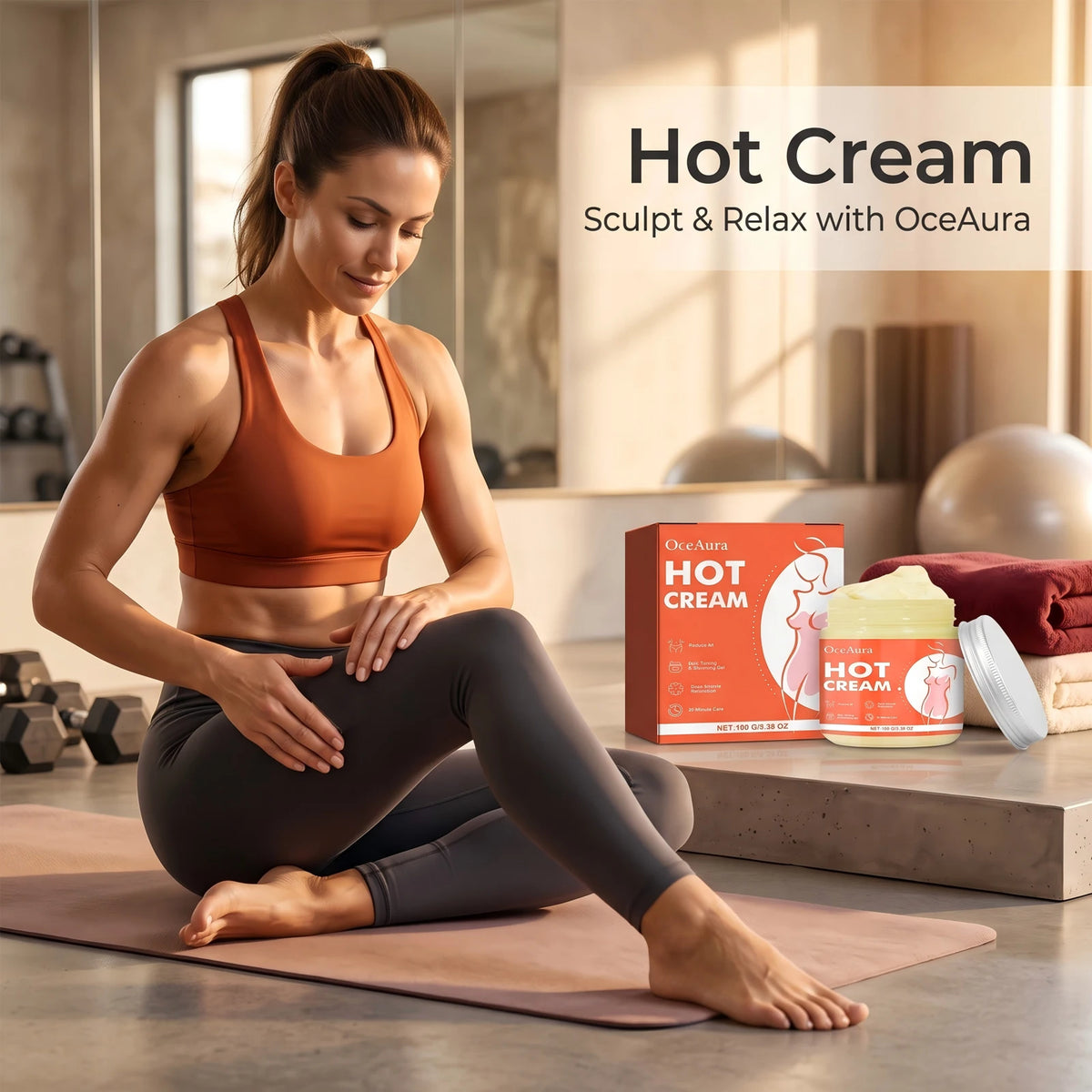 Anti-Cellulite Hot Massage Cream for Body Slimming and Shaping