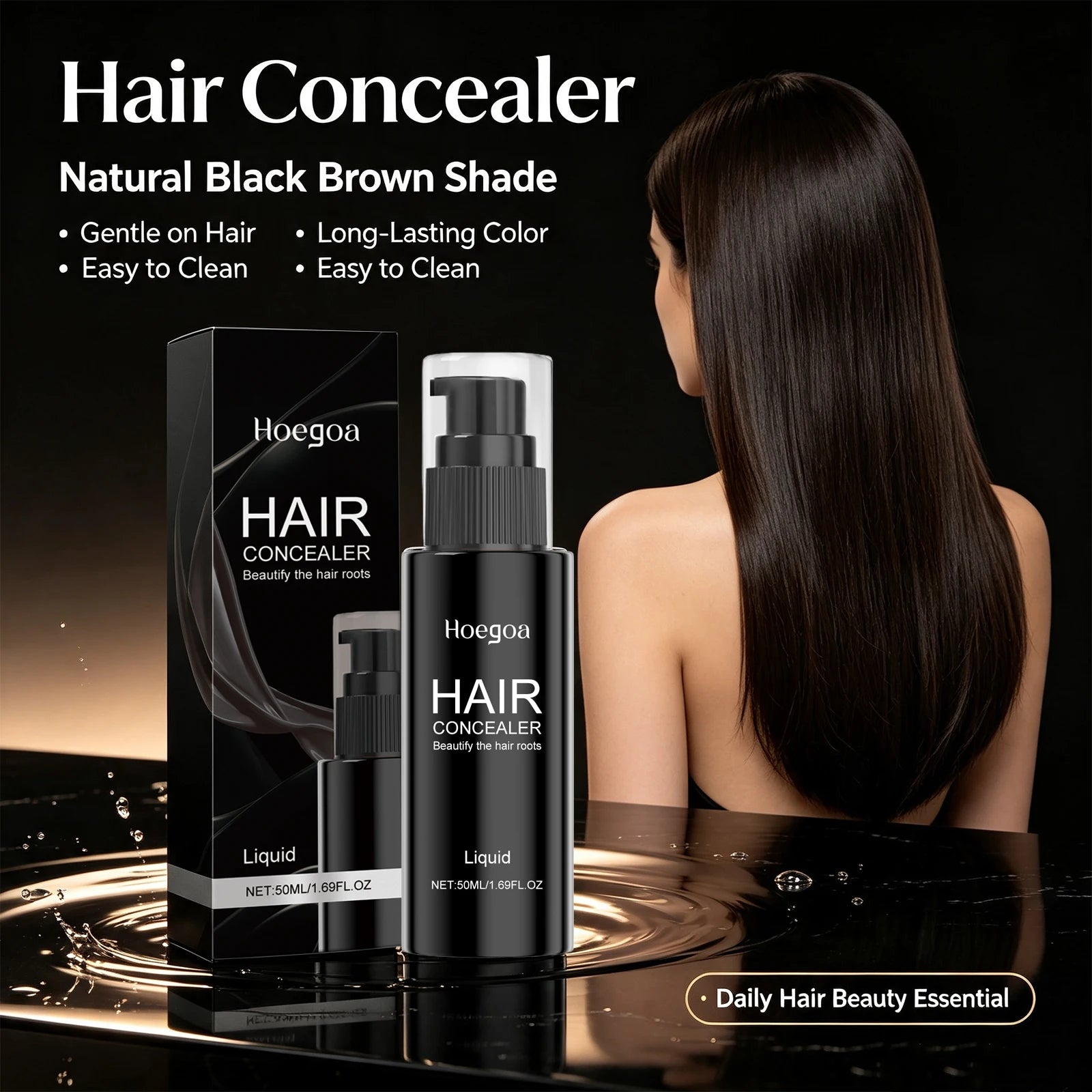 Instant Gray Hair Root Concealer and Hairline Filler - 2