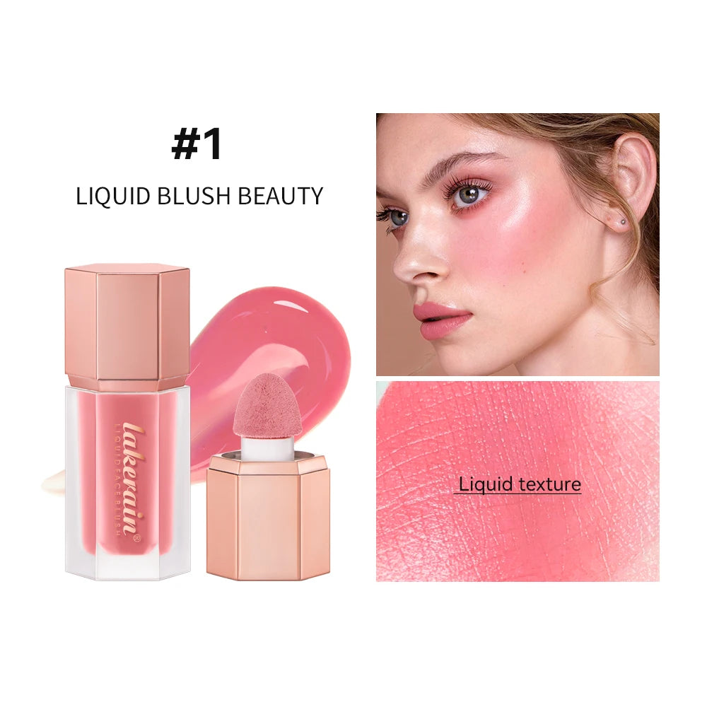Waterproof Matte Liquid Blush with Built-in Applicator - 19