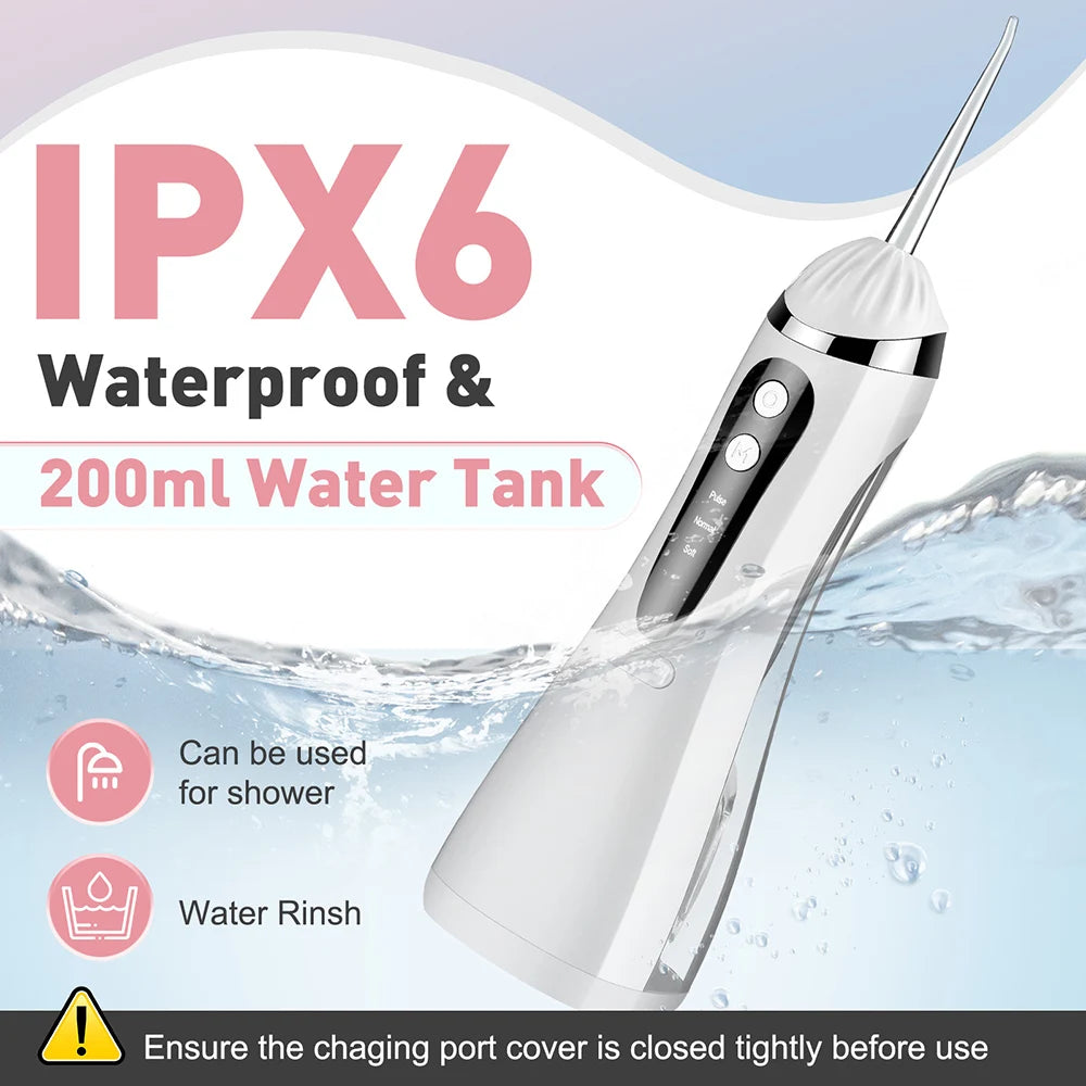 Portable Rechargeable Oral Irrigator Water Flosser for Teeth