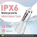 Portable Rechargeable Oral Irrigator Water Flosser for Teeth