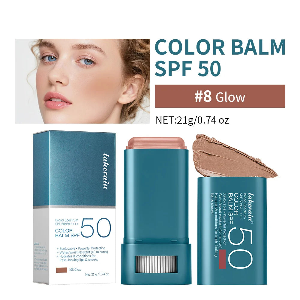 SPF 50 Hydrating Blush Stick for Face and Lips