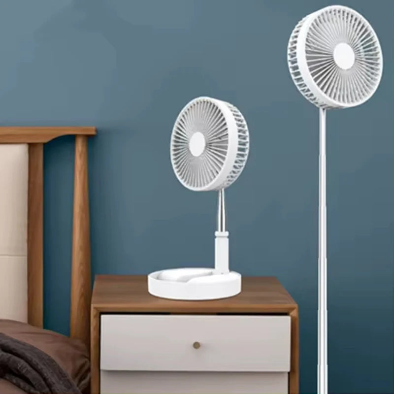 Portable Foldable USB Rechargeable Cooling Fan with Remote Control