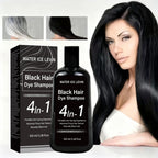 Black Hair Dye Shampoo 4-in-1 Conditioning Anti Frizz Formula 100ml