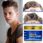 Wozutunt Mens Natural Matte Styling Cream Medium Hold Hair Clay 120g
