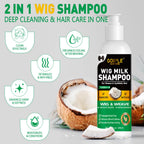 Goiple Coconut Oil Wig Milk Shampoo Hair Care and Repair Cleanser
