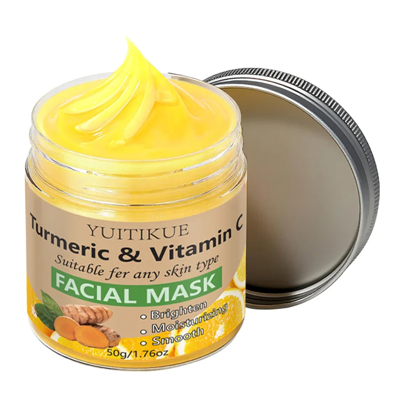 YUITIKUE Turmeric and Vitamin C Facial Mask Brightening Clay Treatment - 17