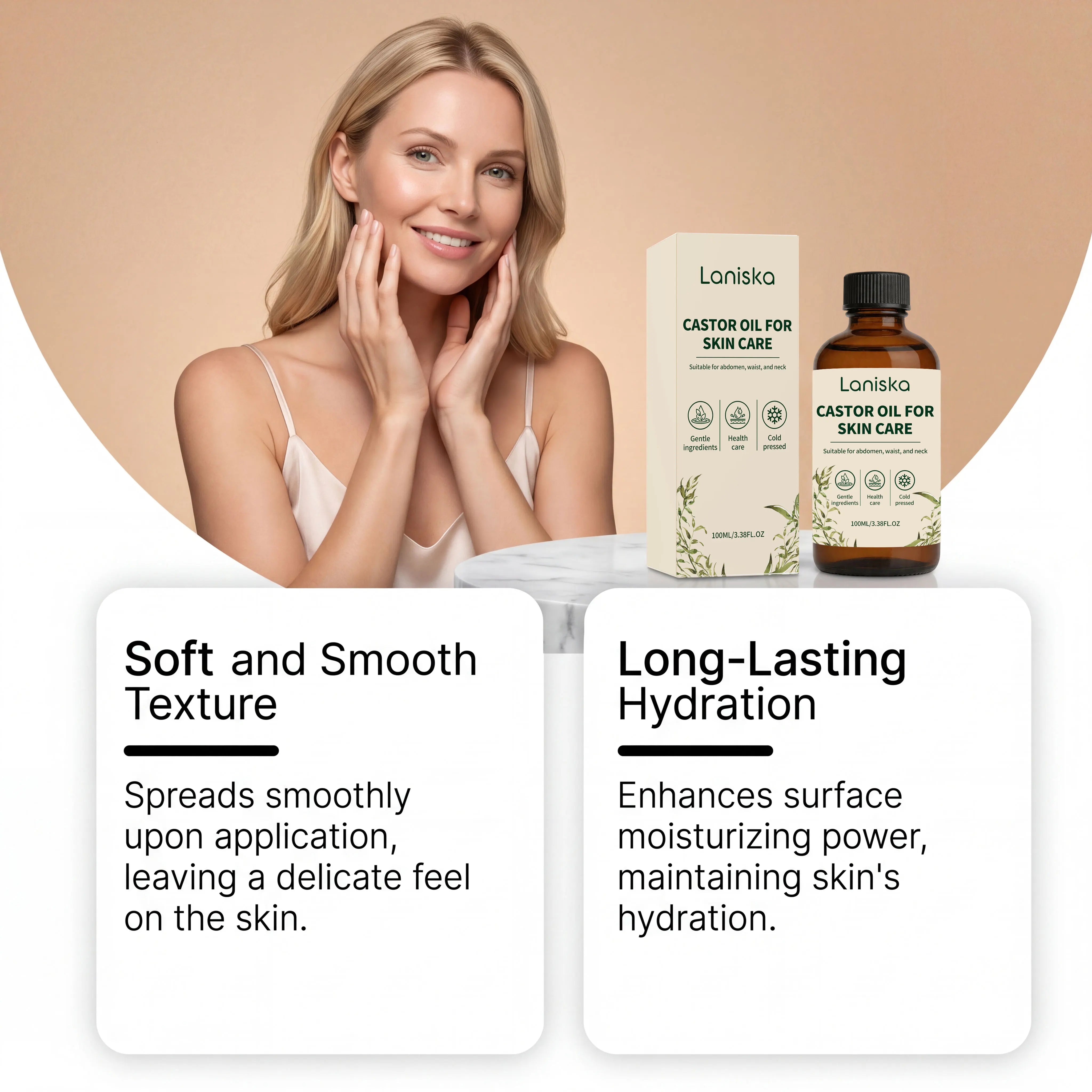 Cold Pressed Castor Oil for Skin Hydration and Massage - 8