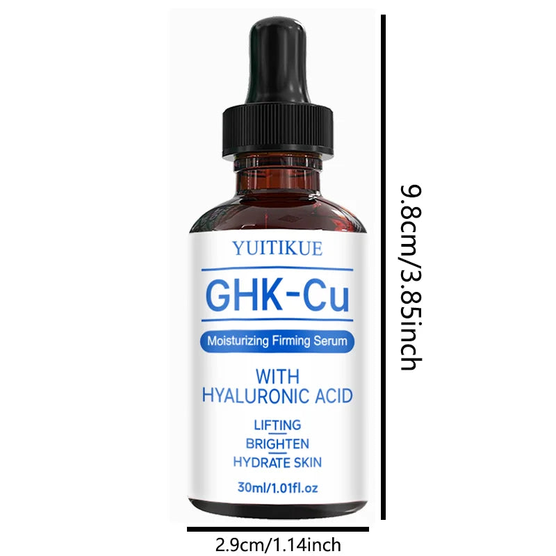 YUITIKUE GHK-Cu Hyaluronic Acid Face Serum Firming Hydrating Treatment