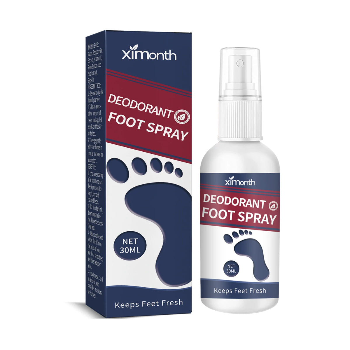 Refreshing Foot Deodorizer and Moisturizing Spray