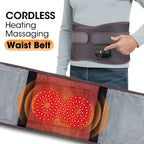 Cordless Heated Waist Massager for Back Pain Relief
