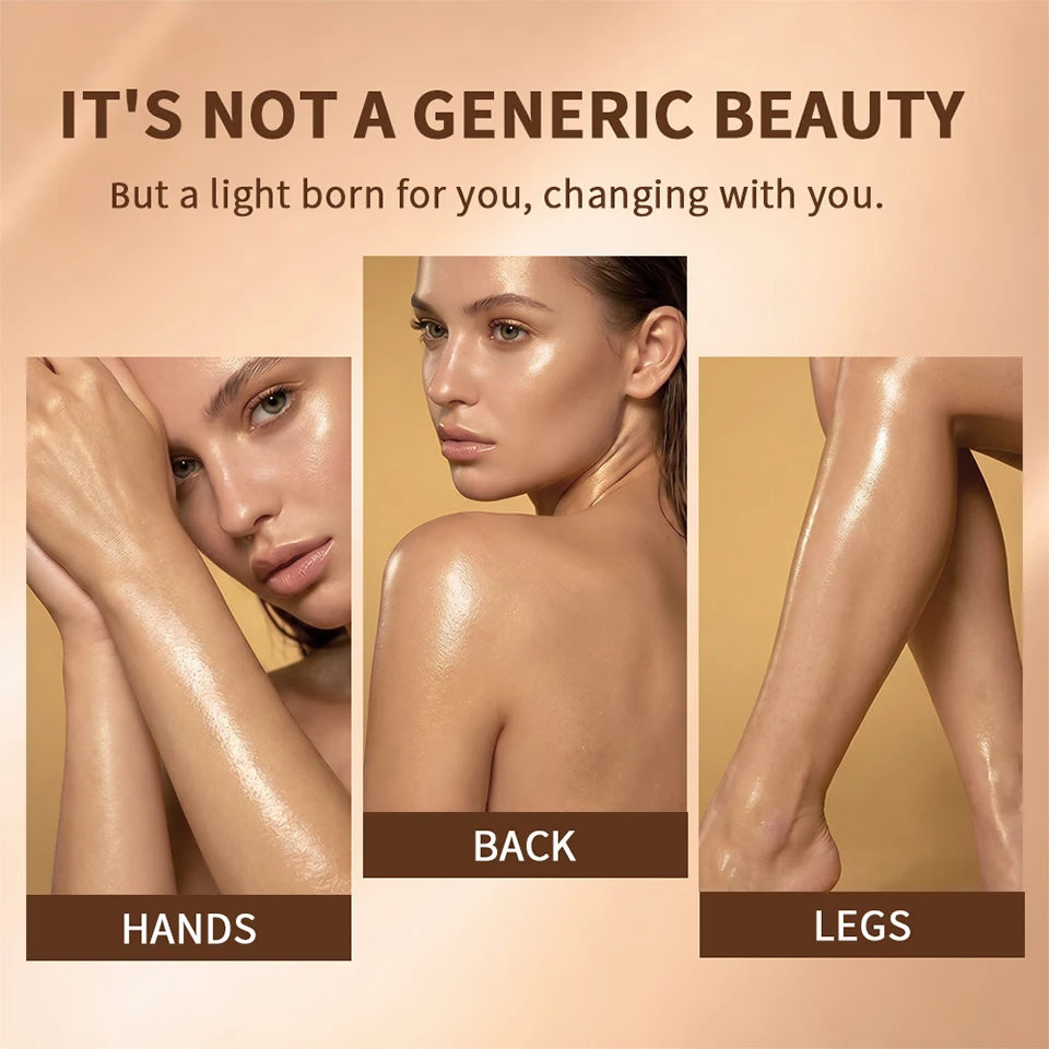 Sunlit Glow Shimmer Body Oil with Vanilla and Cocoa