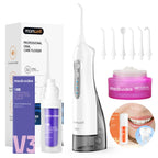 Portable Rechargeable Oral Irrigator and Teeth Whitening Kit