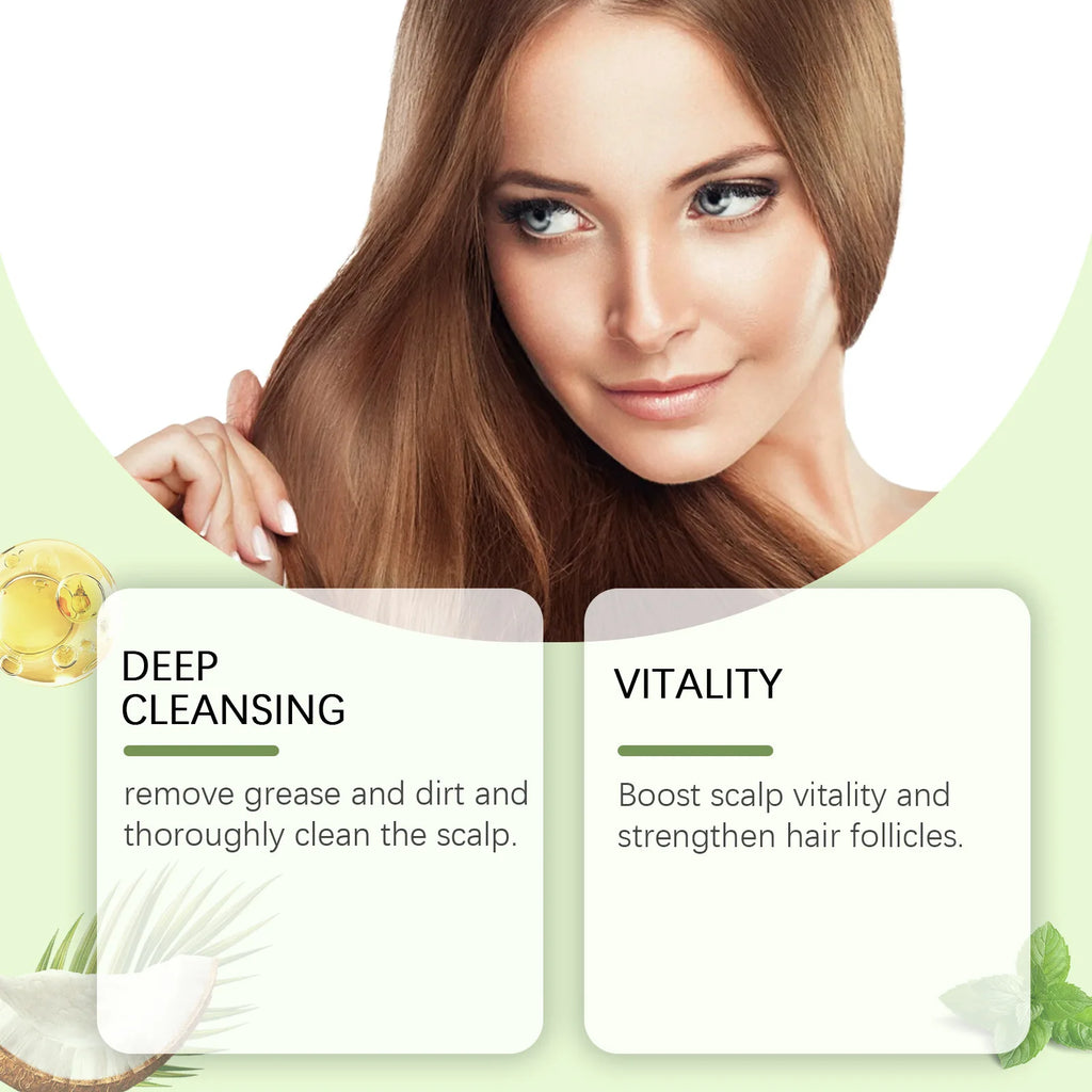 Rosemary Shampoo Bar for Hair Growth and Scalp Oil Control 60g
