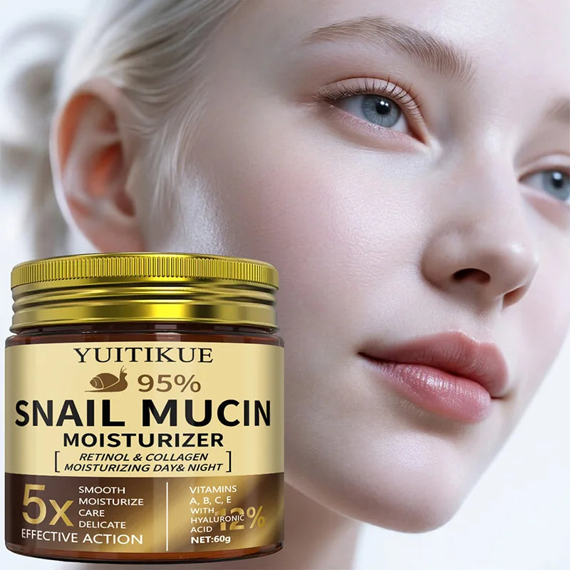YUITIKUE 95% Snail Mucin Cream with Retinol and Collagen Face Moisturizer - 1