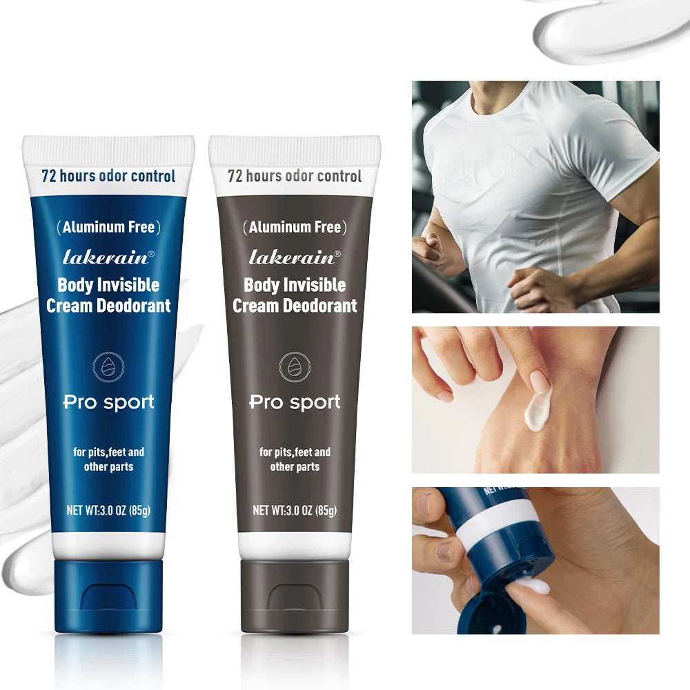 All-Day Invisible Body Deodorant Cream for Odor Control