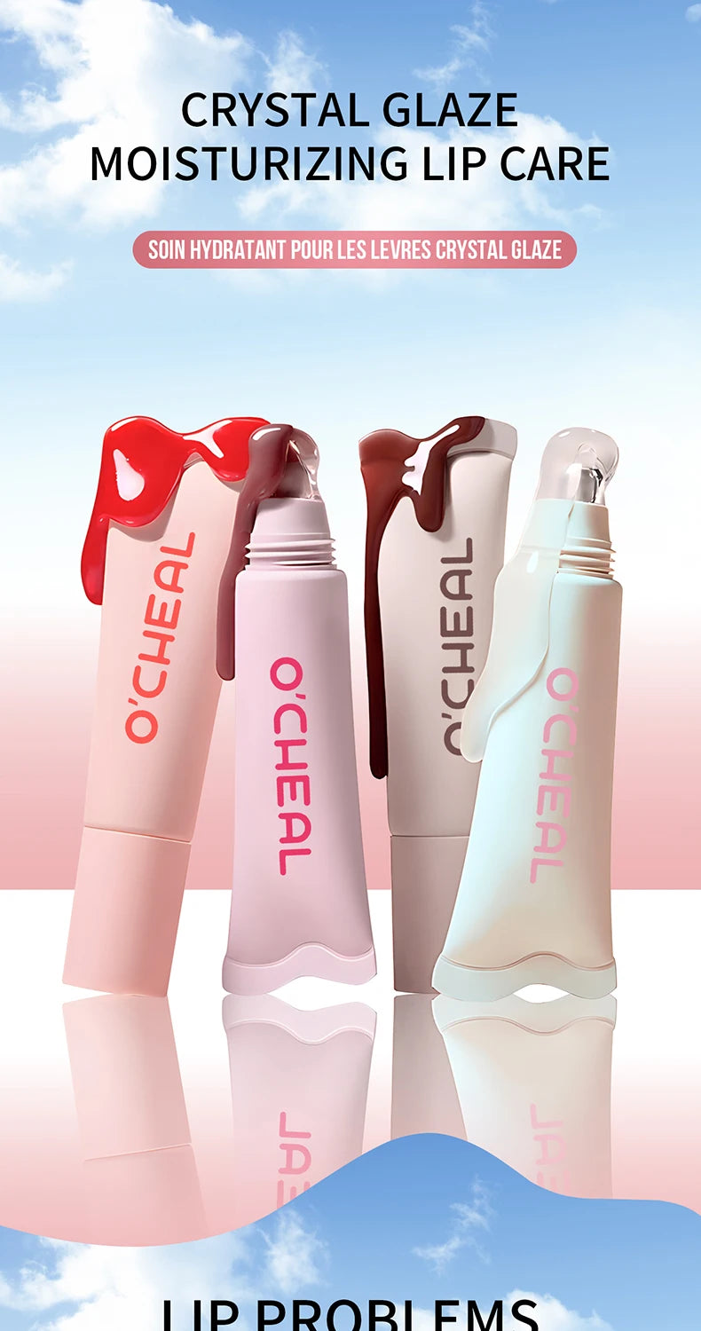 OCheal Crystal Gloss Moisturizing Lip Balm Hydrating Tinted Lip Care