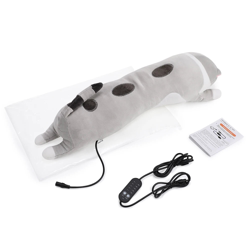 Heated Cat Hand Warmer Pillow with 5 Heat Settings