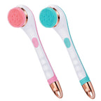 Electric Silicone Bath Brush Long Handle Body Scrubber Massage Tool
