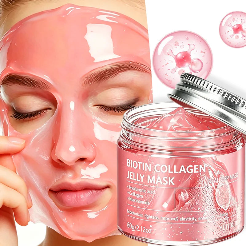 Biotin Collagen Jelly Mask Hydrating and Firming Facial Skin Care