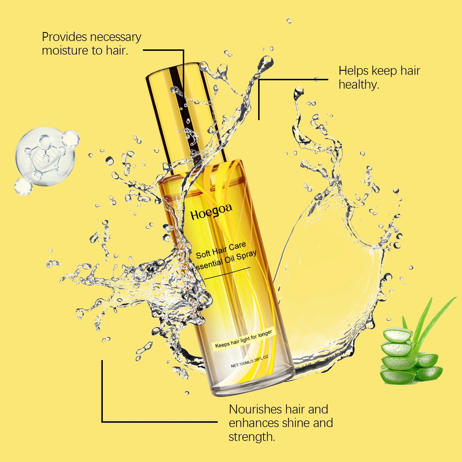 Golden Marigold Essential Oil Hair Conditioner Spray 100ml