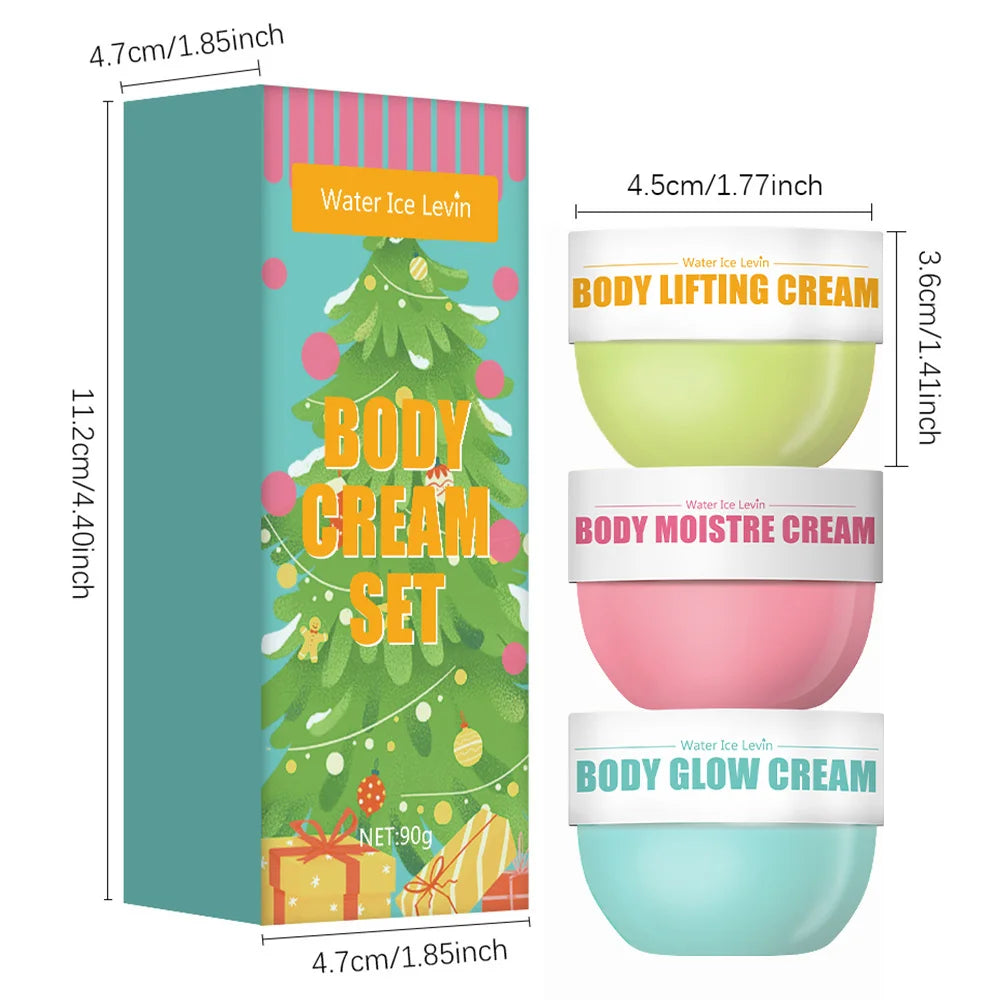 Water Ice Levin Body Glow Cream Firming and Moisturizing Lifting Set