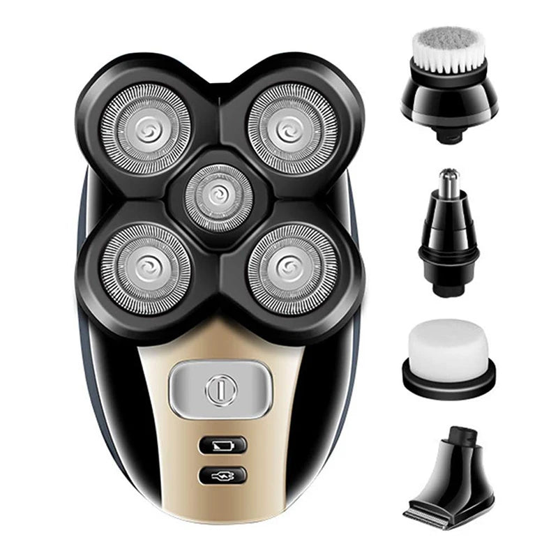 5 in 1 Electric Rotary Shaver Waterproof Beard Trimmer and Grooming Kit - 14
