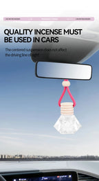 Pink Car Air Freshener Hanging Perfume Diffuser Set 4 Pack