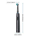 Rechargeable Rotating Electric Toothbrush with 4 Replacement Heads