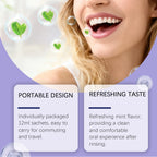 Portable Purple Mouthwash Sachets for Fresh Breath