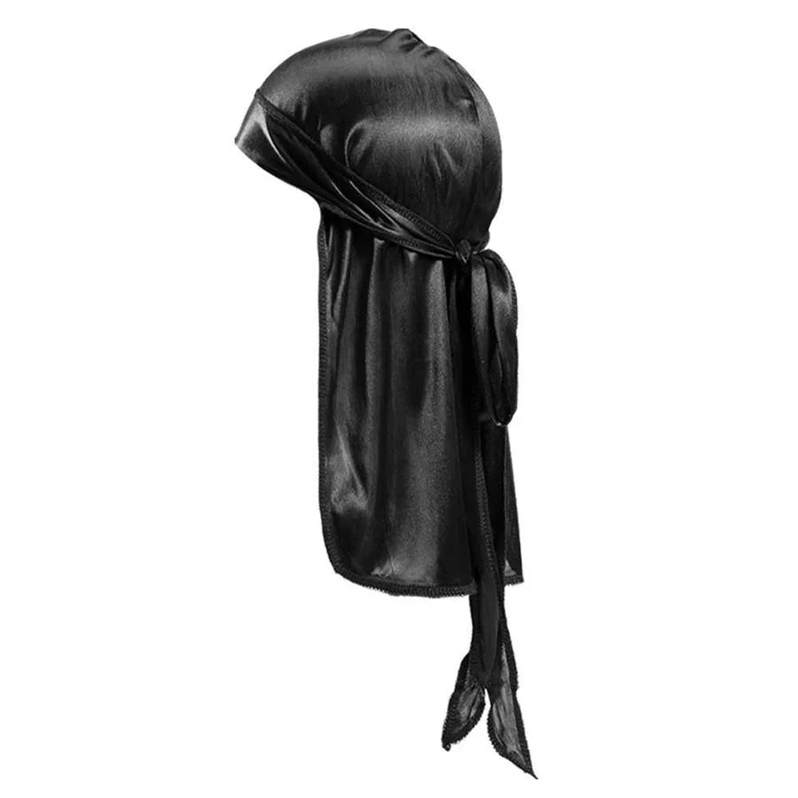 Silk Durag for Men Wave Cap Adjustable Breathable Hair Pirate Hat