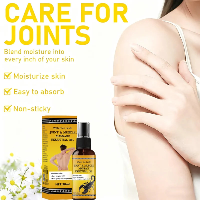 Bee Venom Joint & Muscle Massage Oil - Fast Absorbing Relief Cream - 5